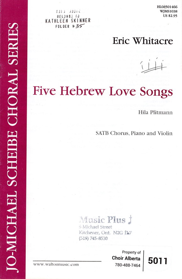 Five Hebrew Love Songs