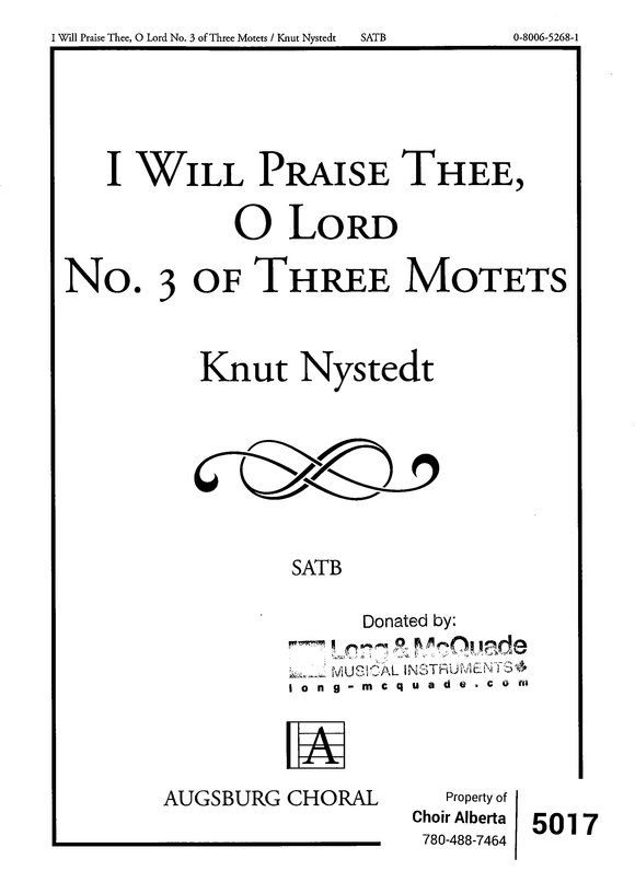 I Will Praise Thee, O Lord
