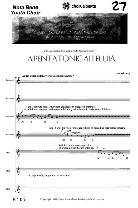 Pentatonic Alleluia, A