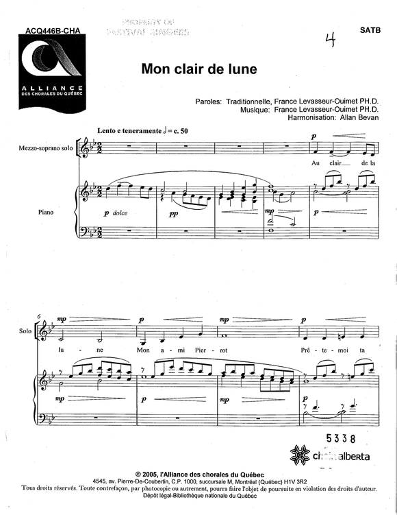 Mon Clair de Lune