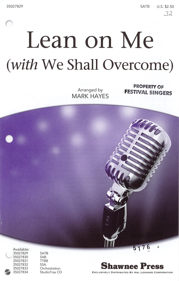 Lean on Me (with We Shall Overcome)