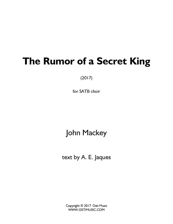 Rumor of a Secret King, The